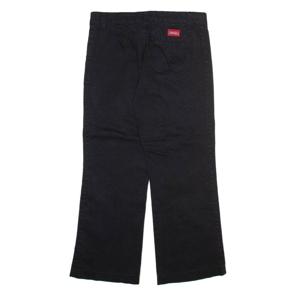 DICKIES Womens Trousers Black Regular Straight W29 L27