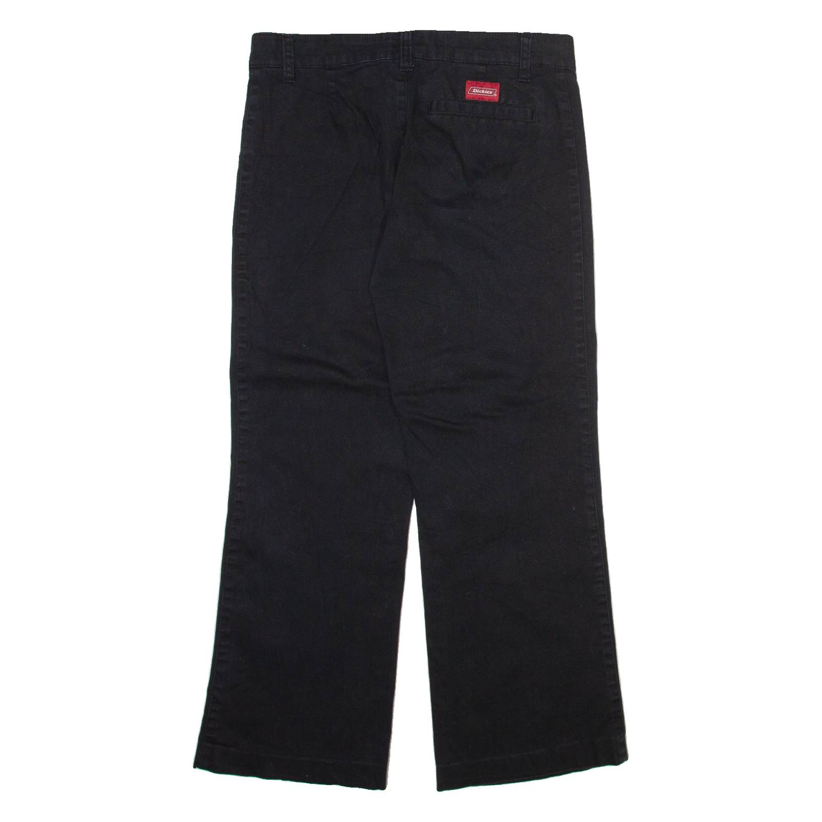 DICKIES Womens Trousers Black Regular Straight W29 L27