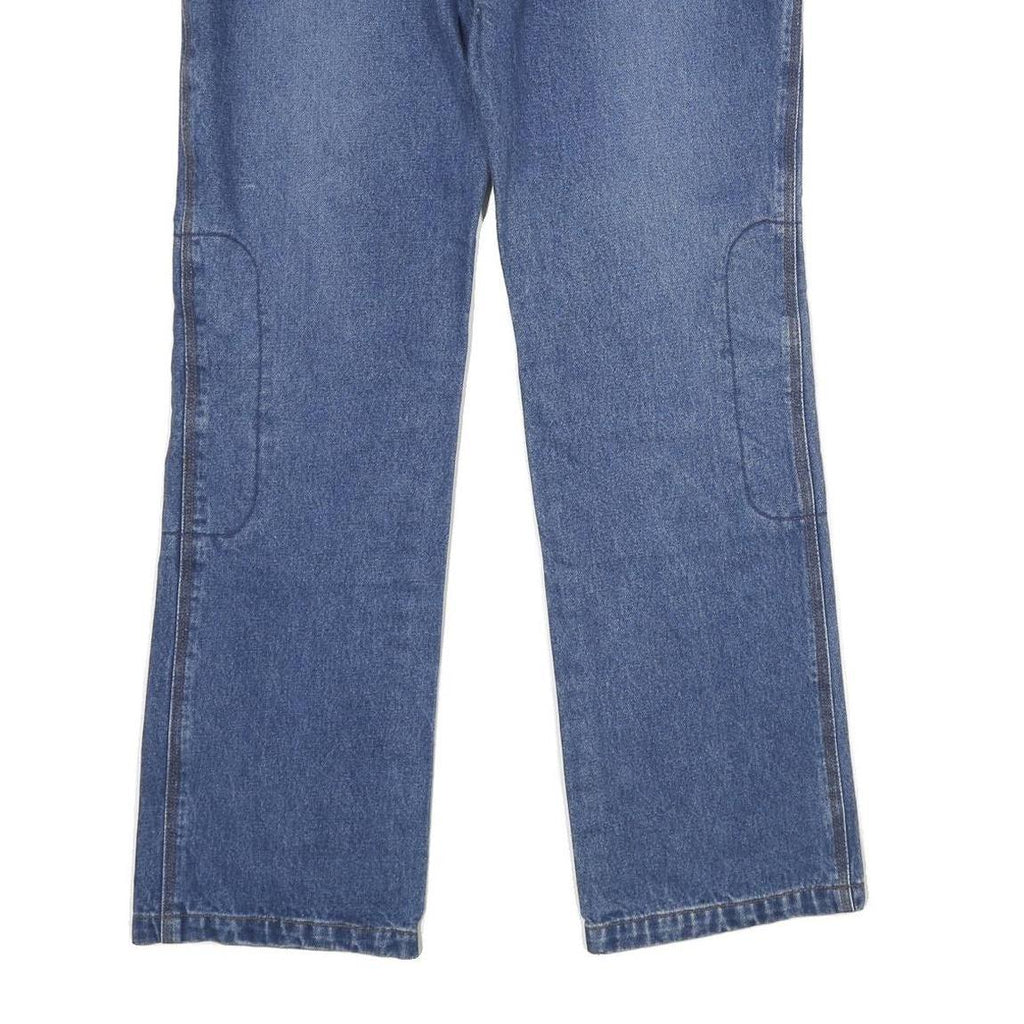 IICON Womens Jeans Blue Regular Straight Denim Medium W36 L32 Stylish Label