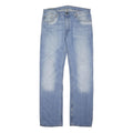 LEVI'S 501 Mens Jeans Blue Regular Straight Denim Light W38 L36 Classic Button