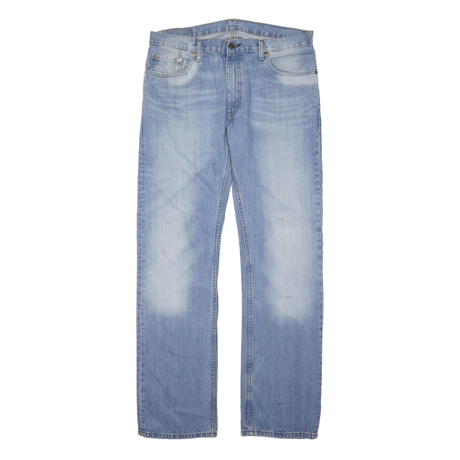 LEVI'S 501 Mens Jeans Blue Regular Straight Denim Light W38 L36 Classic Button