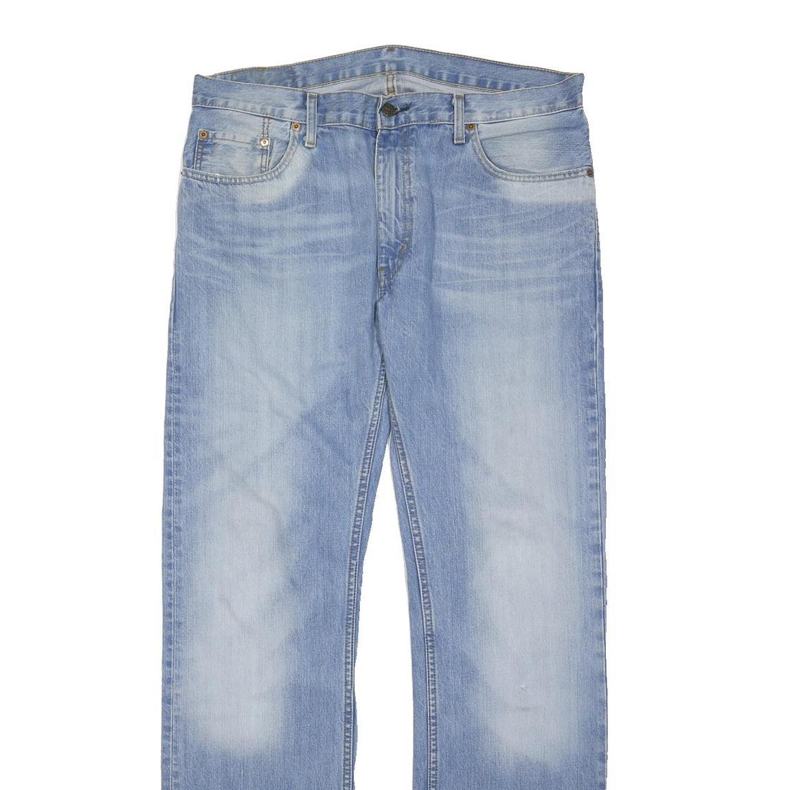 LEVI'S 501 Mens Jeans Blue Regular Straight Denim Light W38 L36 Classic Button