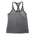 ADIDAS Womens Grey & Black Sports Vest Sleeveless M Climalite Active Gym
