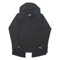 NEW BALANCE Womens Black Hoodie S Reflective Detail Pullover Lightweight