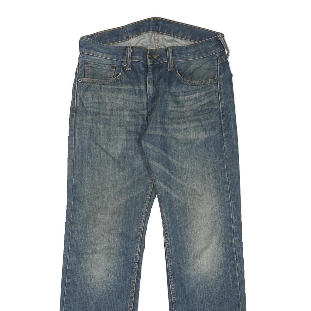 LEVI'S 505 Mens Jeans Blue Regular Straight Denim Medium W30 L30 Classic Fit Zip