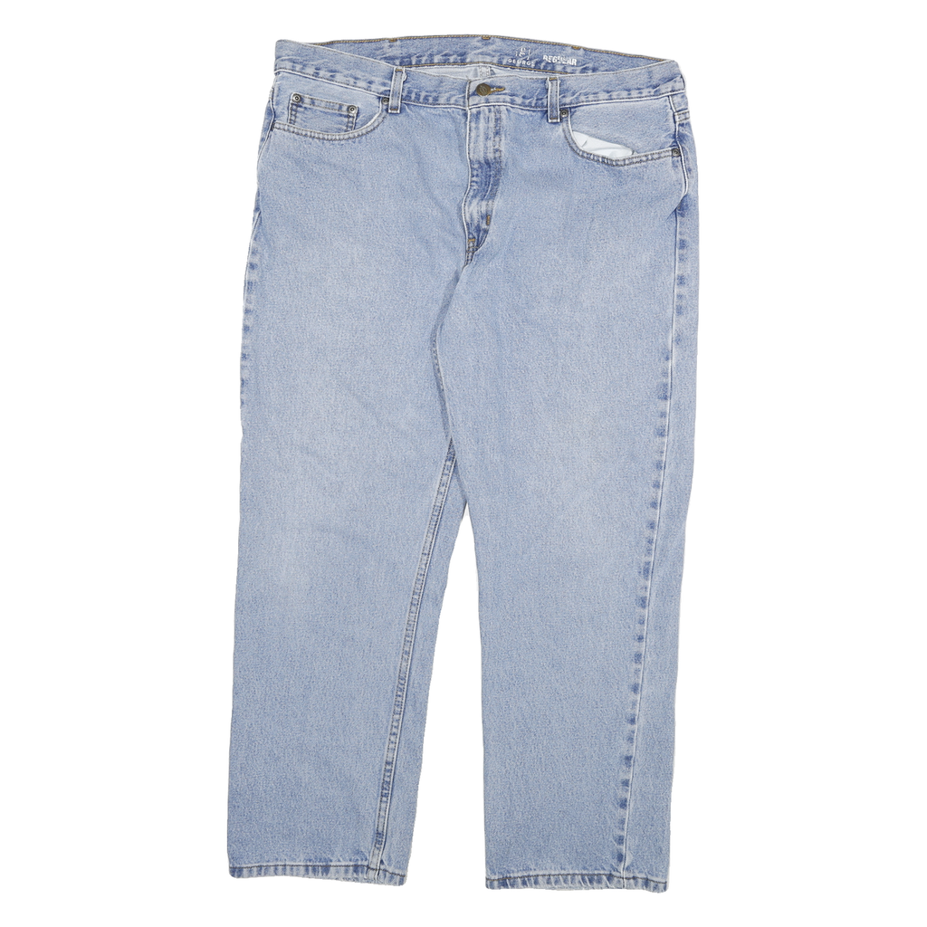 DICKIES Mens Regular Fit Blue Denim Jeans Cotton Blend Zip W36 L27 Classic