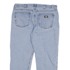 DICKIES Mens Regular Fit Blue Denim Jeans Cotton Blend Zip W36 L27 Classic