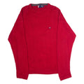 CHAPS RALPH LAUREN Mens Jumper Red Crew Neck Chunky Knit L