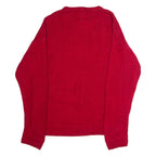 CHAPS RALPH LAUREN Mens Jumper Red Crew Neck Chunky Knit L