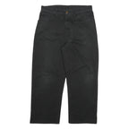 DICKIES Mens Jeans Black Relaxed Straight Denim Medium W30 L24 Workwear Pants