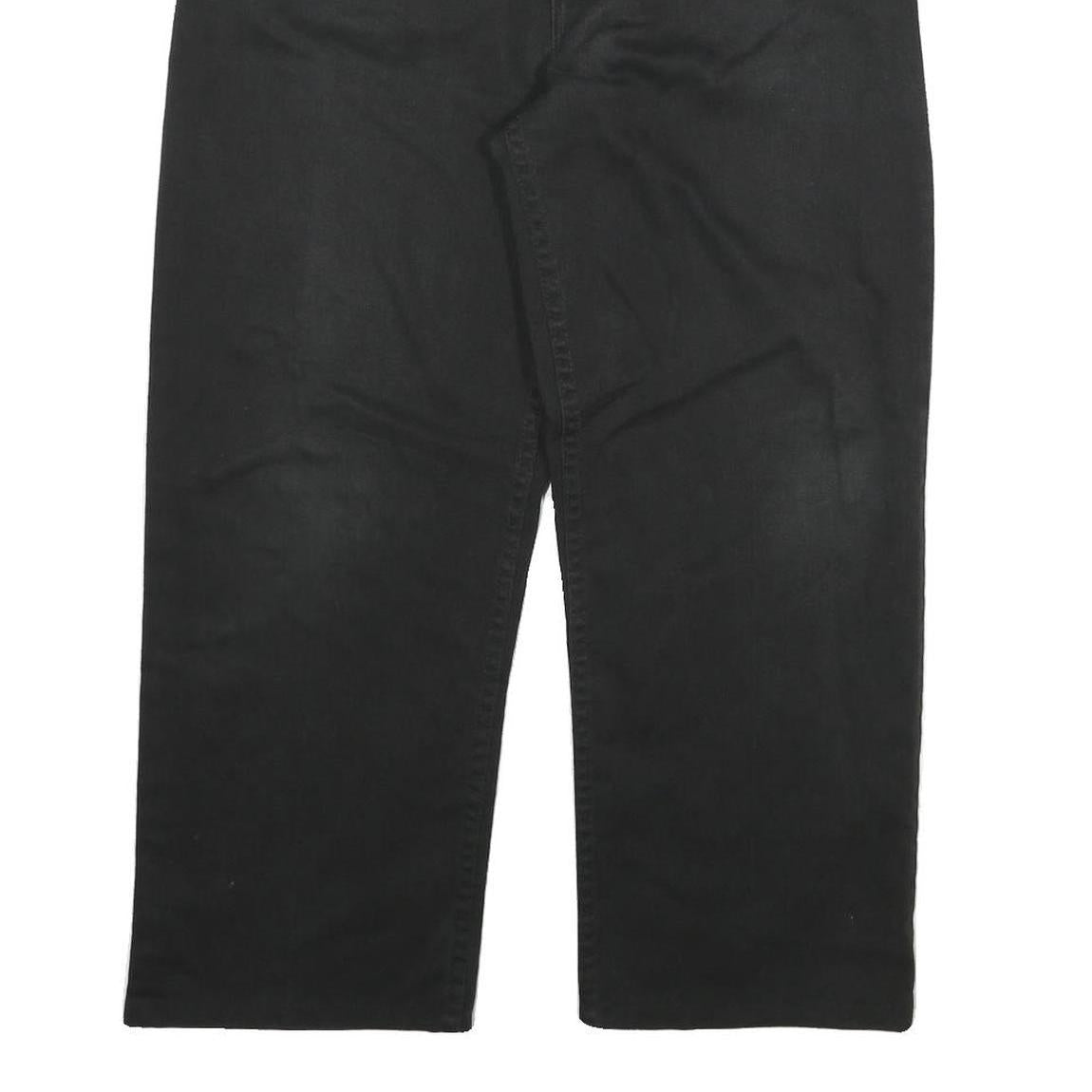 DICKIES Mens Jeans Black Relaxed Straight Denim Medium W30 L24 Workwear Pants