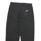 DICKIES Mens Jeans Black Relaxed Straight Denim Medium W30 L24 Workwear Pants