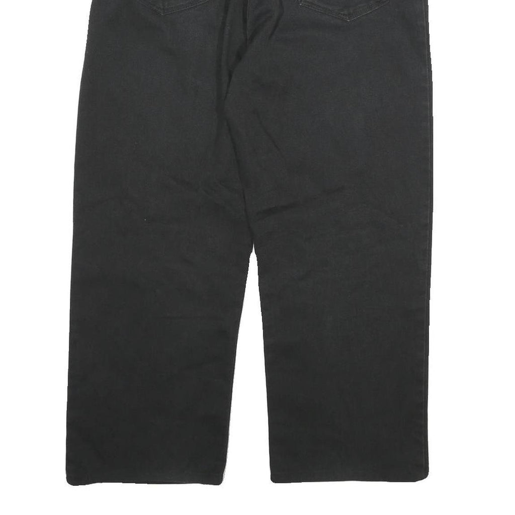 DICKIES Mens Jeans Black Relaxed Straight Denim Medium W30 L24 Workwear Pants