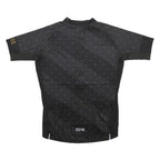 GORE Mens Black & Gold Cycling T-Shirt L Short Sleeve Zip Up Breathable