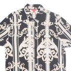 GUESS Mens Shirt Black Crazy Pattern L