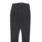 GUESS Womens Slim Fit Black Denim Skinny Jeans Cotton Blend Zip W22 L25