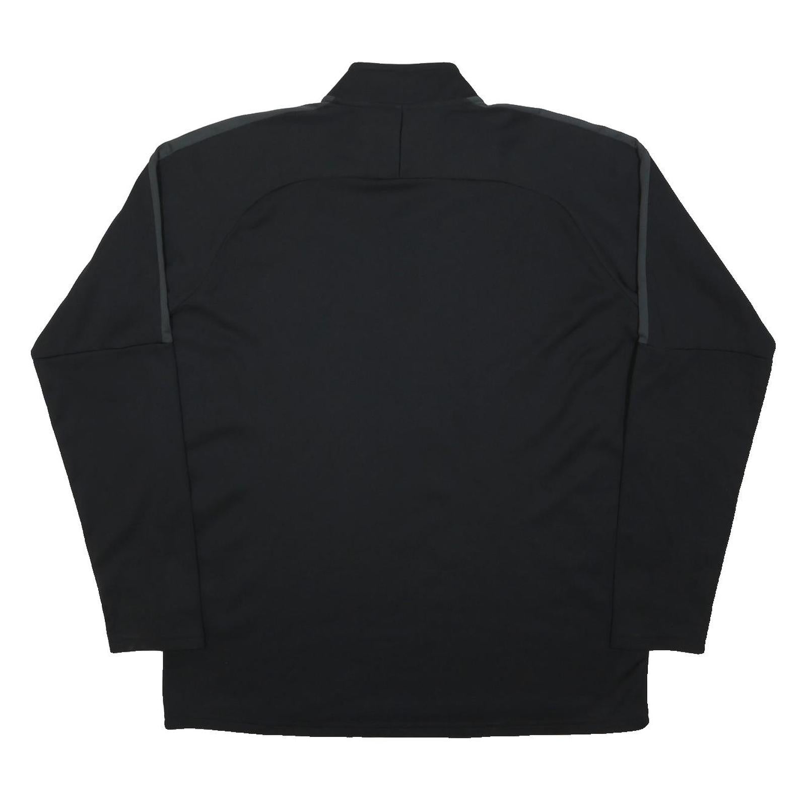 NIKE Mens Black 1/4 Zip XL Sports Sweatshirt Polyester Blend Training Top