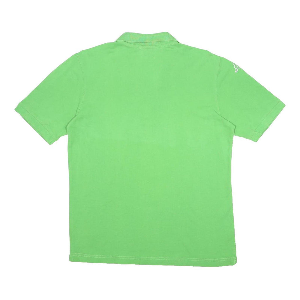 KAPPA Mens Green Polo Shirt Short Sleeve Plain M Cotton Blend Casual