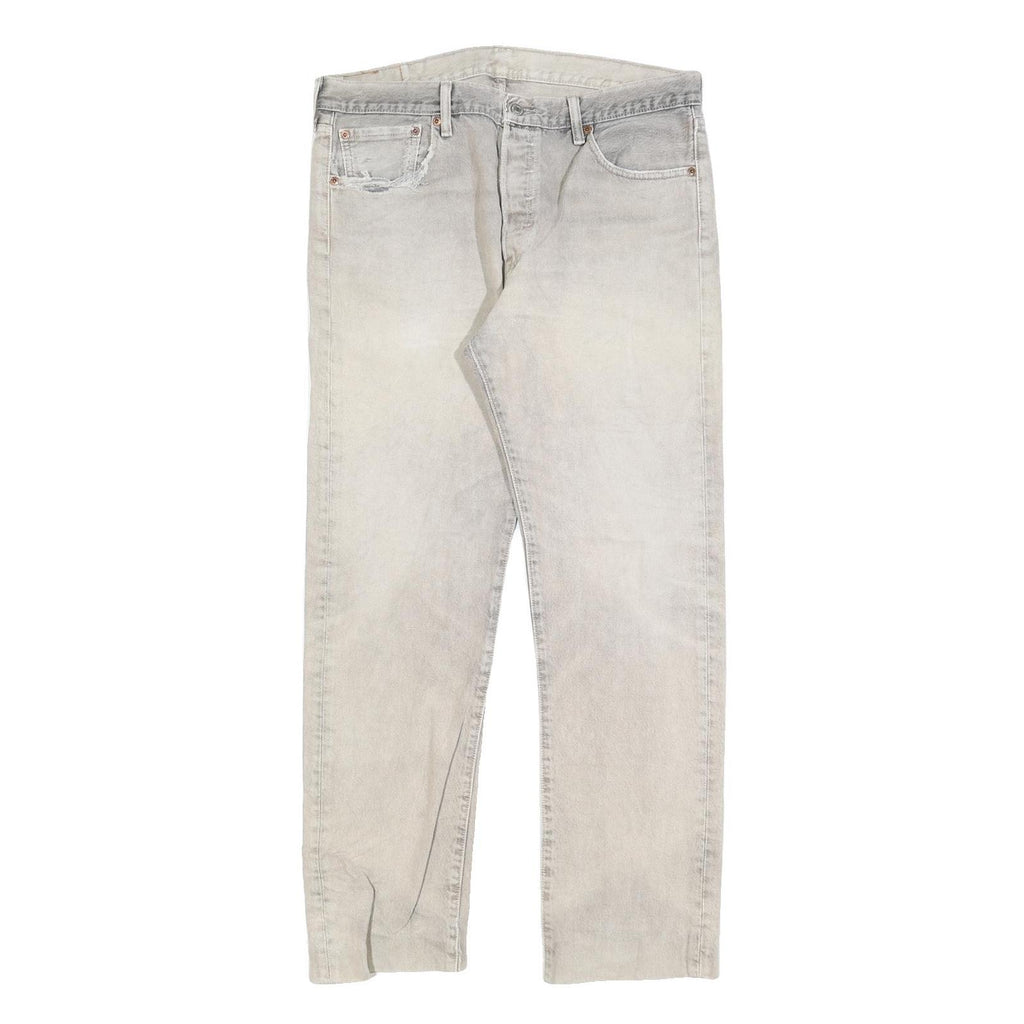 LEVI'S 501 Mens Jeans Blue Regular Straight Denim Medium W34 L31 Classic Button