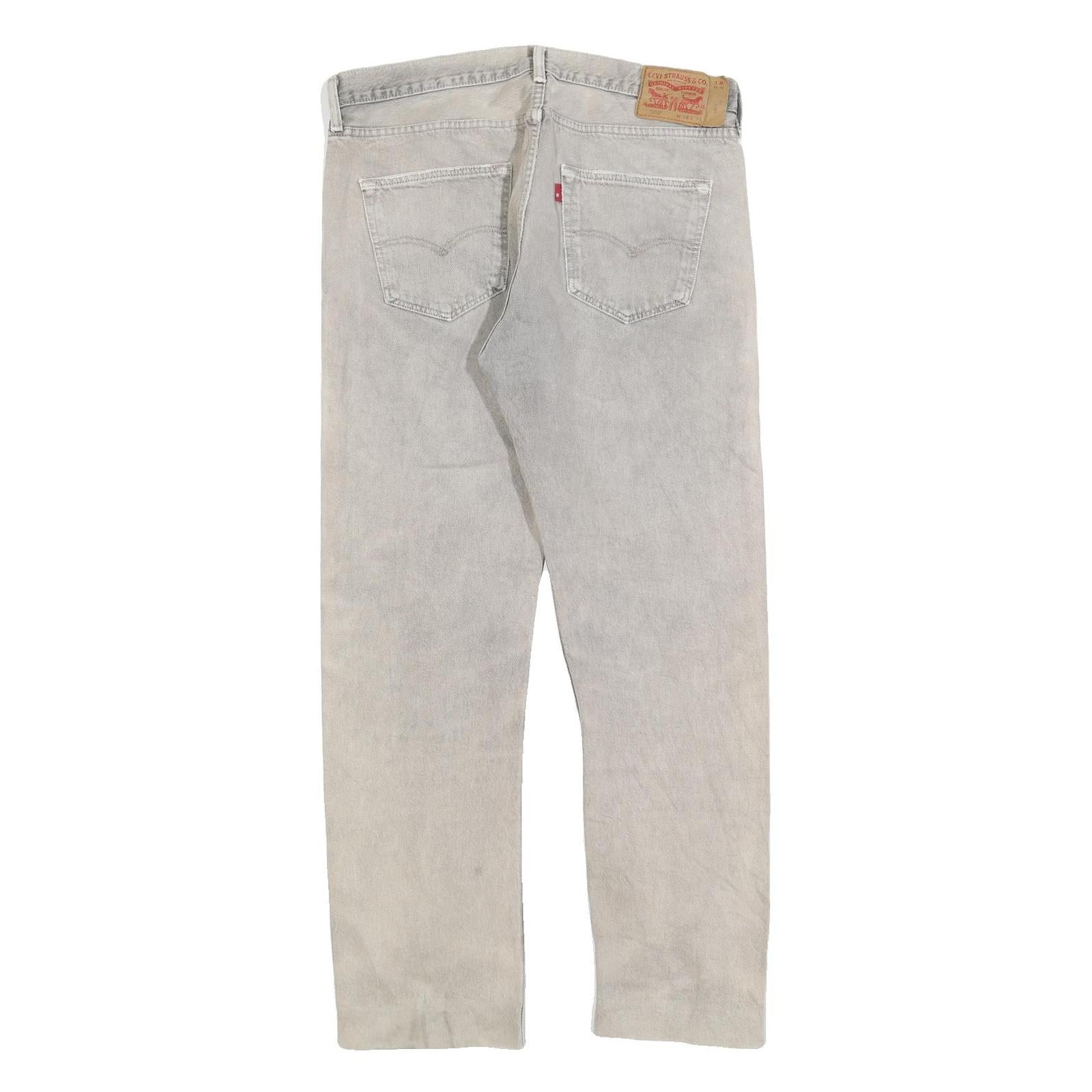 LEVI'S 501 Mens Jeans Blue Regular Straight Denim Medium W34 L31 Classic Button