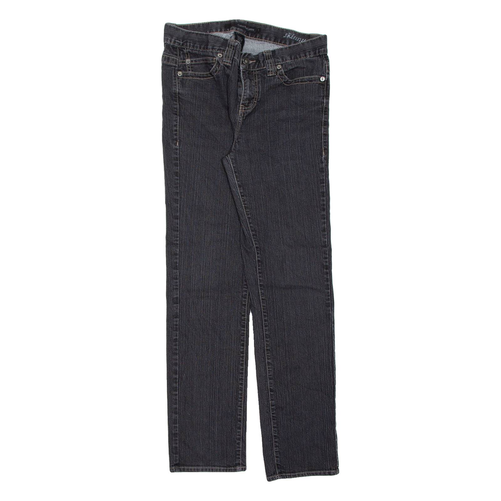 CALVIN KLEIN JEANS Womens Jeans Black Slim Straight W31 L30