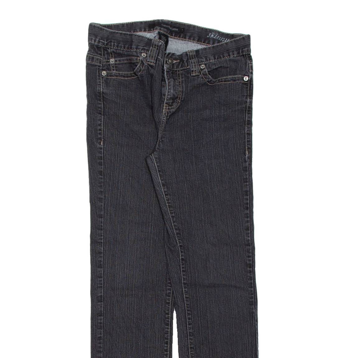 CALVIN KLEIN JEANS Womens Jeans Black Slim Straight W31 L30