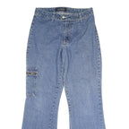 LA BLUES Womens Regular Fit Blue Denim Jeans W32 L31 Button Closure Straight Leg