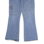 LA BLUES Womens Regular Fit Blue Denim Jeans W32 L31 Button Closure Straight Leg