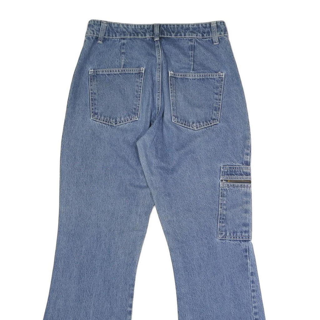 LA BLUES Womens Regular Fit Blue Denim Jeans W32 L31 Button Closure Straight Leg