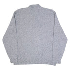 CHAPS Mens Jumper Grey 1/4 Zip Tight Knit XL