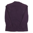 WORTHINGTON Womens Purple Wool Classic Jacket UK 8 Button Closure Stand-Up