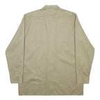 DICKIES Mens Beige Workwear Cotton Blend Shirt XL Pocket Button Front