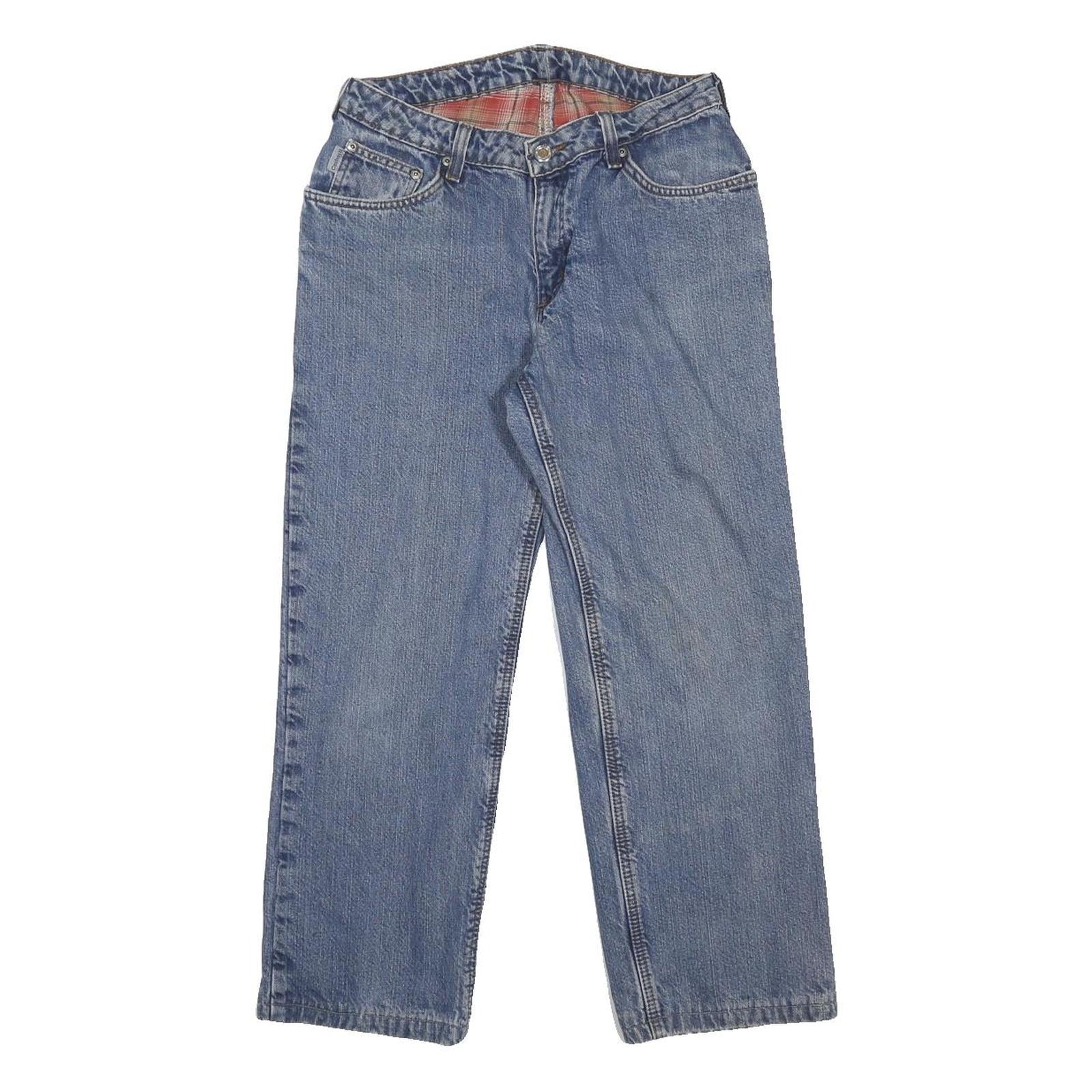 CARHARTT Lined Womens Jeans Blue Relaxed Straight Denim Medium W29 L26 Durable