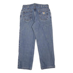 CARHARTT Lined Womens Jeans Blue Relaxed Straight Denim Medium W29 L26 Durable