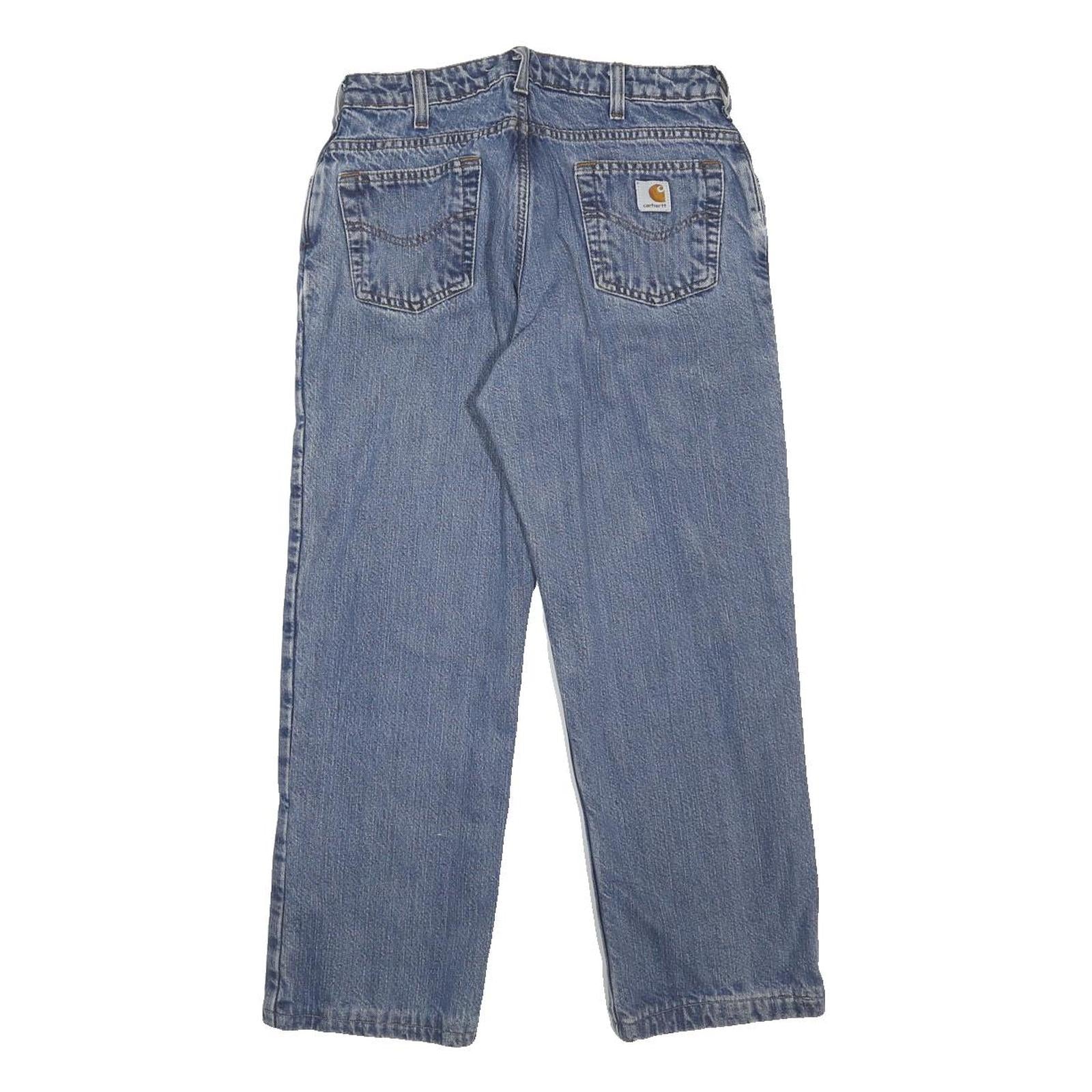 CARHARTT Lined Womens Jeans Blue Relaxed Straight Denim Medium W29 L26 Durable