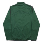 NIKE Mens Green & Grey Track Jacket S Polyester Zip Activewear Sportswear
