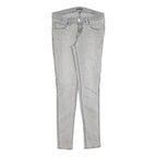 LEVI'S Womens Slim Grey Denim Skinny Jeans Cotton Blend W30 L32 Zip Fastening