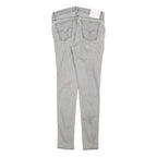 LEVI'S Womens Slim Grey Denim Skinny Jeans Cotton Blend W30 L32 Zip Fastening