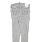 LEVI'S Womens Slim Grey Denim Skinny Jeans Cotton Blend W30 L32 Zip Fastening