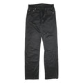 MS Mens Cotton Blend Black Regular Button Trousers W28 L34 Classic Fit