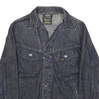 LEE Womens Blue Denim Jacket M Cotton Blend Classic Button Closure Casual