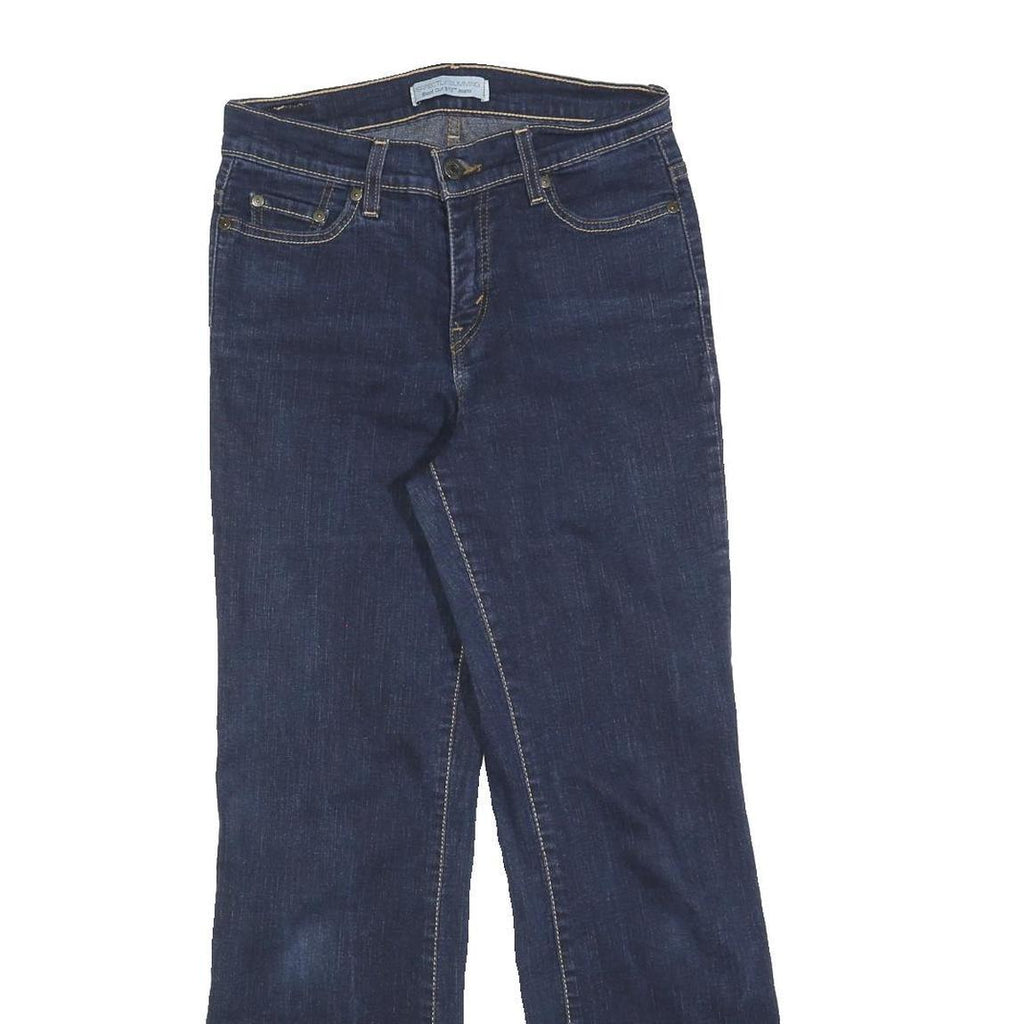 LEVI'S Womens 512 Bootcut Regular Fit Denim Dark Blue Jeans W28 L28 Stretch