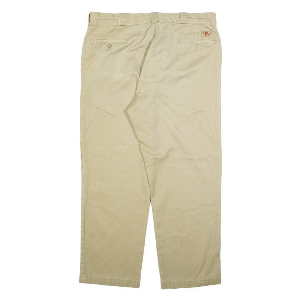 DICKIES 874 Workwear Mens Trousers Beige Regular Straight W38 L28