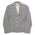 JACQUELINE DE YOUNG Womens Blazer Jacket Black 90s Houndstooth S