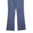 DKNY Womens Blue Regular Fit Flared Denim Medium Wash Jeans W28 L30 Stylish