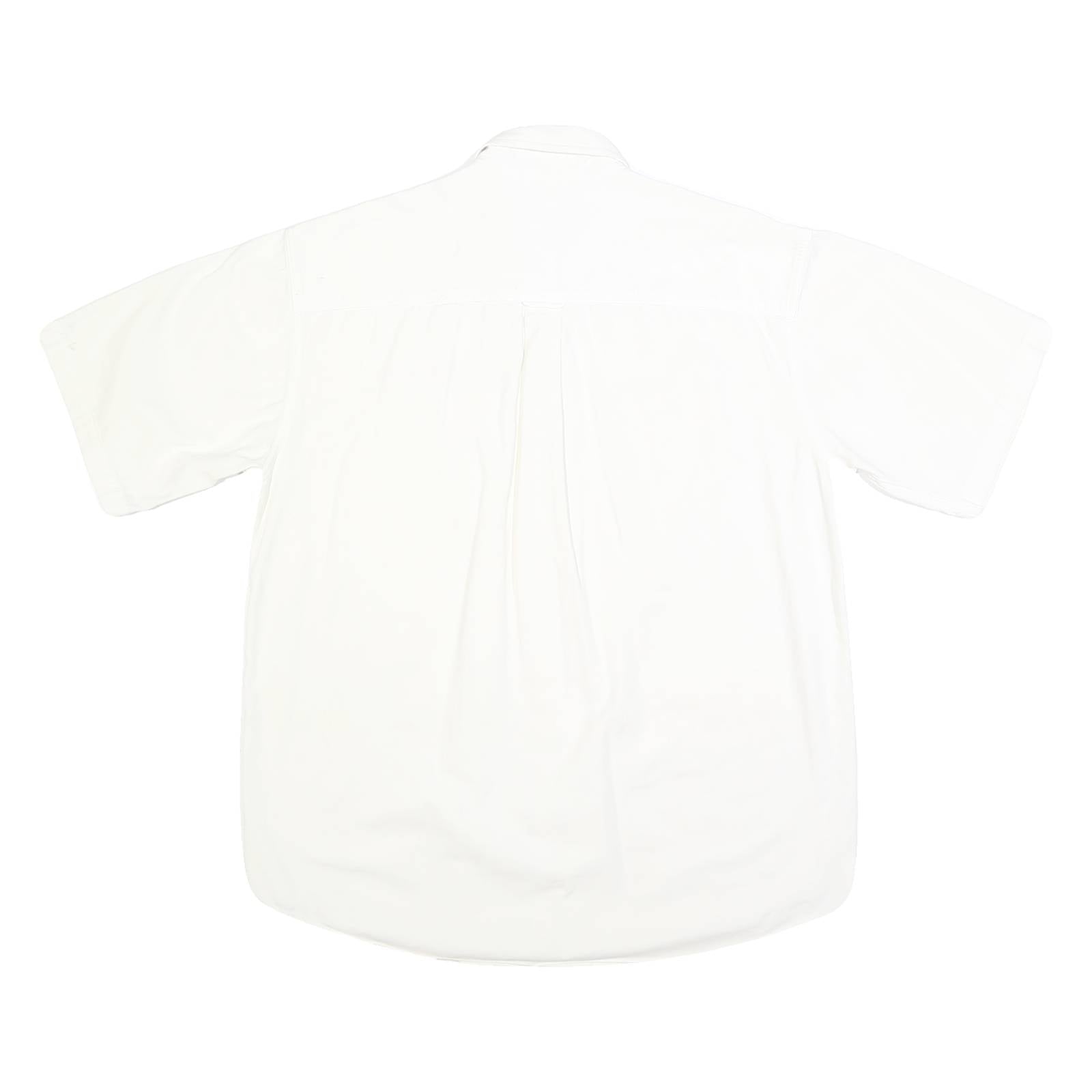 CHASE AUTHENTICS Mens White Team Winston Plain Shirt L Cotton Relaxed Fit Button