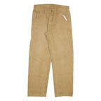 CARHARTT Mens Jeans Beige Regular Straight Denim W30 L28 Workwear Durable Cotton