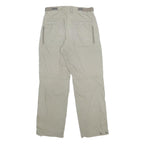 BURTON Mens Cotton Blend Beige Regular Fit Straight Leg Trousers W30 L29 Casual