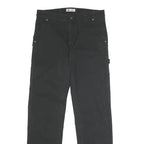 DICKIES Womens Black Regular Fit Straight Leg Trousers W32 L32 Workwear