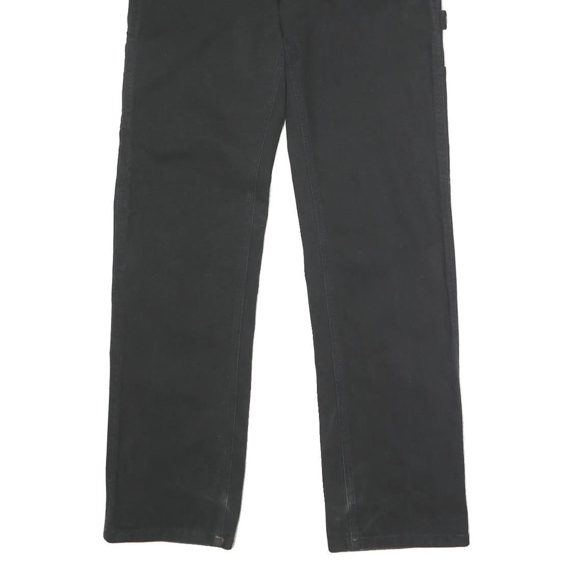 DICKIES Womens Black Regular Fit Straight Leg Trousers W32 L32 Workwear
